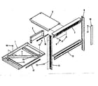 Kenmore 2784418791 trim and micro mounting section diagram
