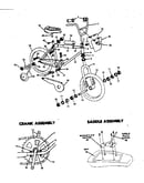 Crank & saddle assembly