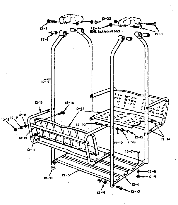 Lawn swing assembly