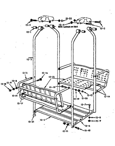 Lawn swing assembly