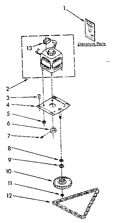 Motor and drive parts