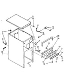Cabinet and control parts