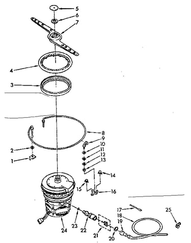 Heater, pump and lower sprayarm parts