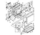 Kenmore 6651696580 door and toe panel parts diagram