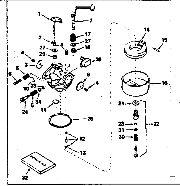 Carburetor no. 631923
