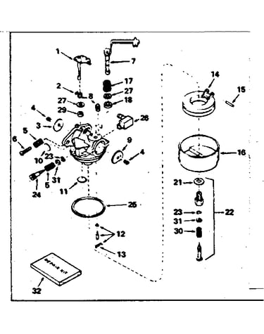 Carburetor no. 631923
