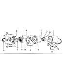 Sprayer motor and pump assembly