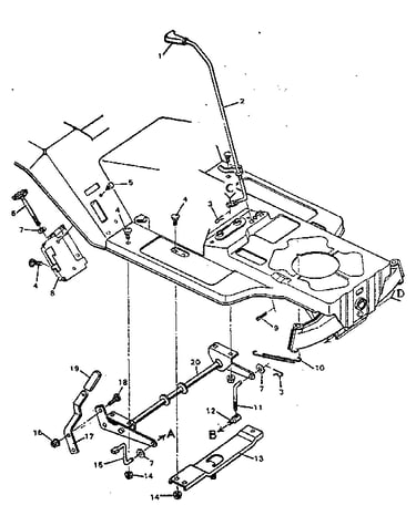 Blade housing suspension
