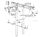 Sears 70172077-9 t-frame assembly diagram