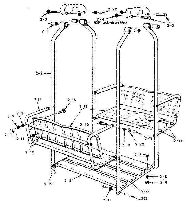 Lawn swing assembly