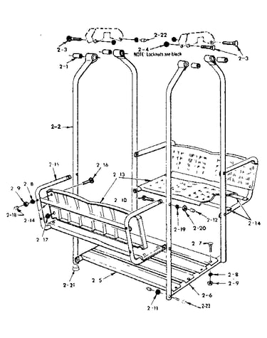 Lawn swing assembly
