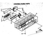 Kenmore 6651576581 control panel parts diagram