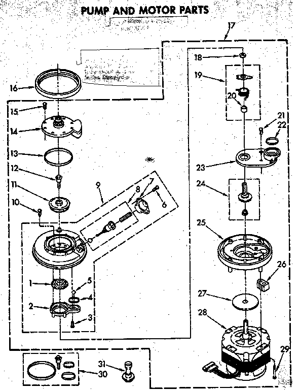 Pump and motor parts