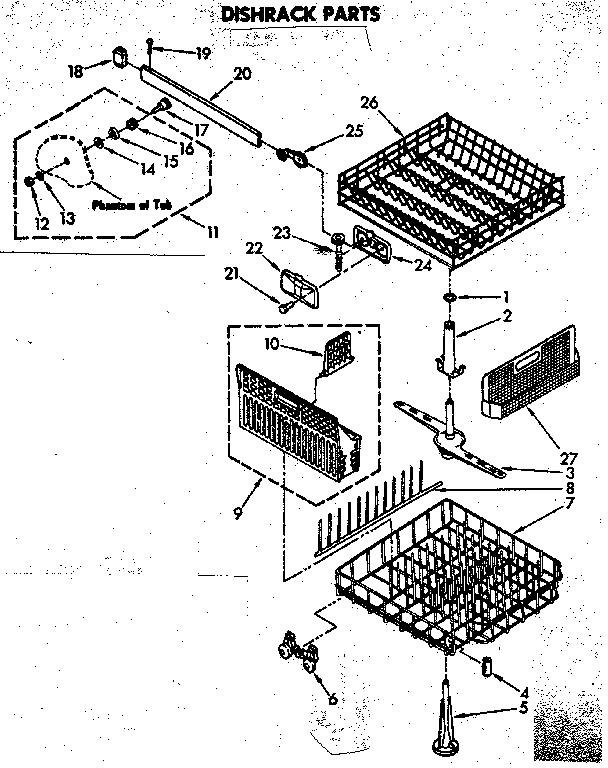 Dishrack parts