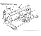 Sears 87153861650 carrier molding, rails, & frames diagram