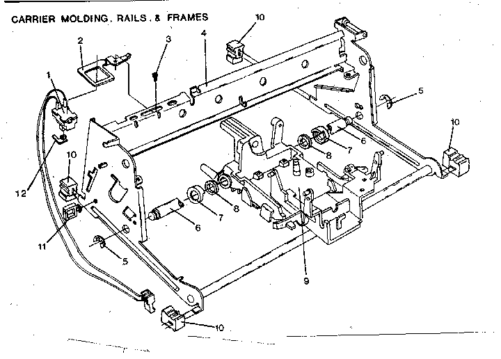 Carrier molding, rails, & frames