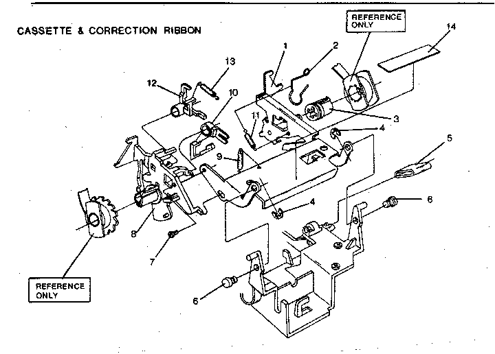 Cassette & correction ribbon