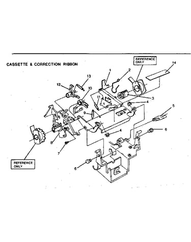 Cassette & correction ribbon