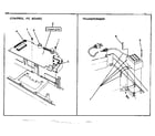 Sears 87153861650 control pc board & transformer diagram