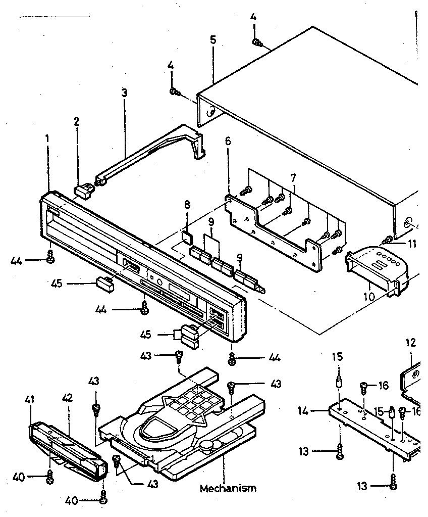 Cabinet & chassis parts