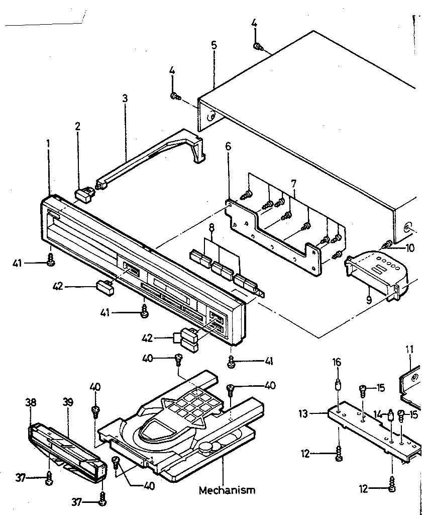Cabinet & chassis parts