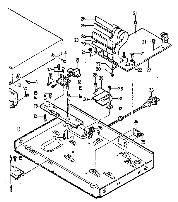 Cabinet & chassis parts