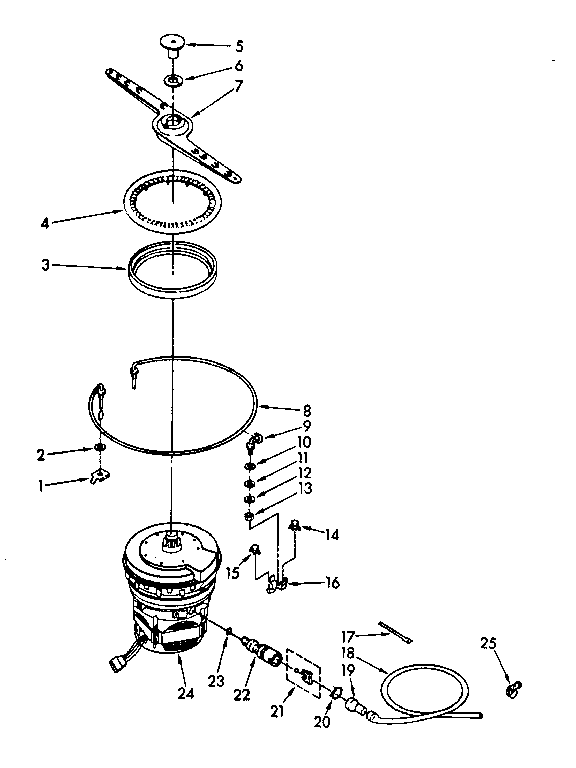 HEATER, PUMP AND LOWER SPRAYARM PARTS