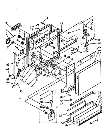 Door and toe panel parts