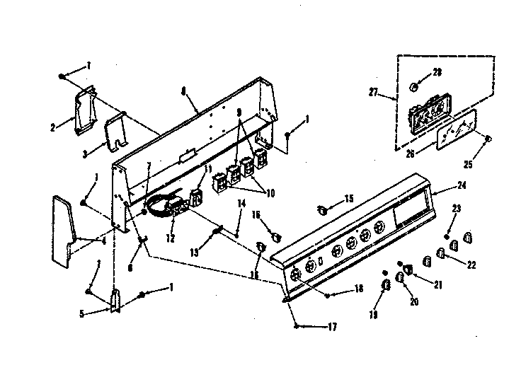 Backguard section