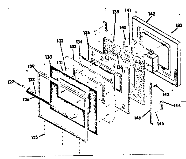 Self-cleaning oven door (850.4427890)