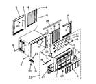 Kenmore 2538771290 cabinet and front panel parts diagram