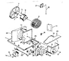 Kenmore 2538771290 electrical system and air handling parts diagram