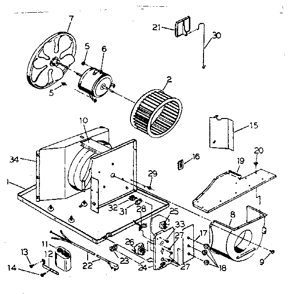 Electrical system and air handling parts