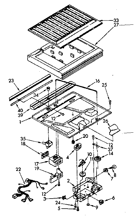 Compartment separator parts
