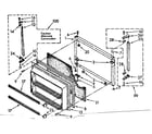Kenmore 1068680660 freezer door parts diagram