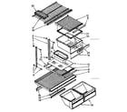 Kenmore 1068680630 shelf parts diagram