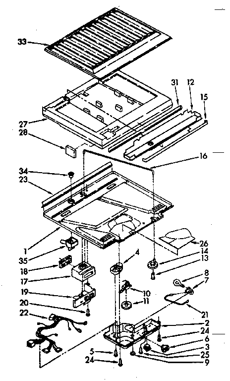 Compartment serarator parts