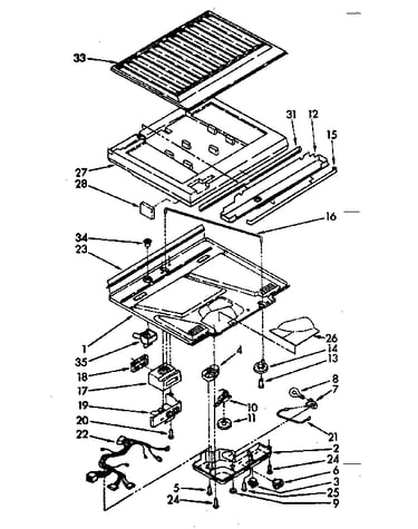 Compartment serarator parts