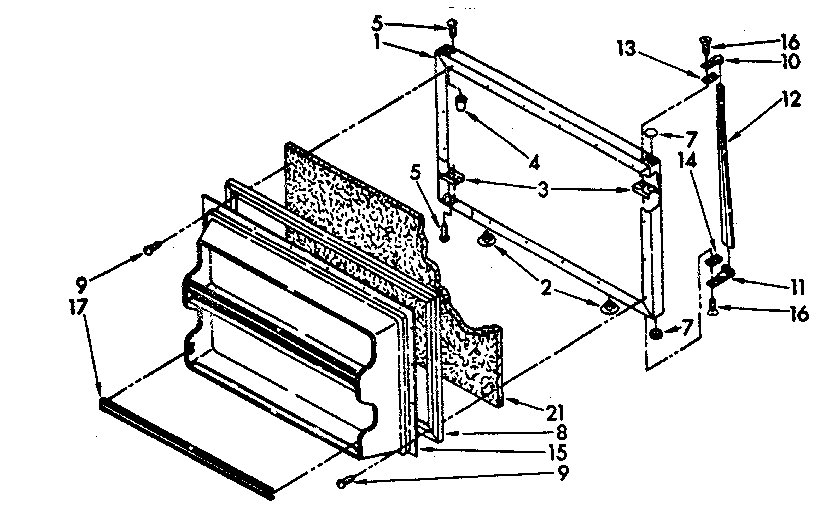 Freezer door parts