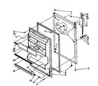 Kenmore 1068768147 refrigerator door parts diagram
