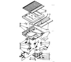 Kenmore 1068768815 compartment separator parts diagram