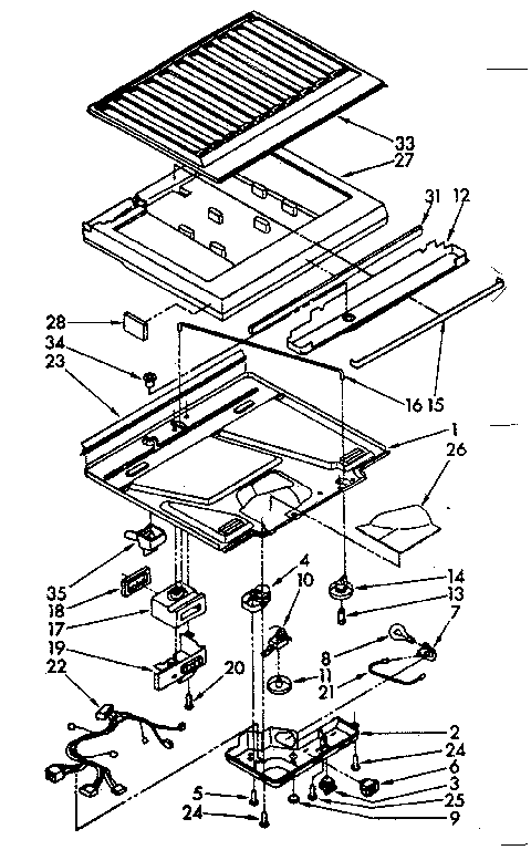 Compartment separator parts