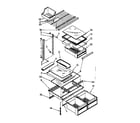Kenmore 1068768835 shelf parts diagram