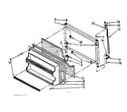 Kenmore 1068768815 freezer door parts diagram