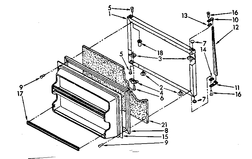 Freezer door parts