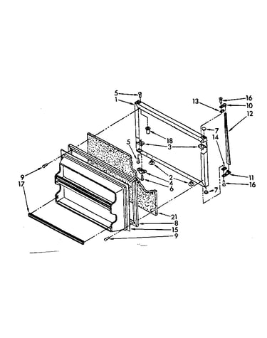 Freezer door parts