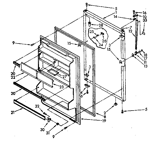 Refrigerator door parts