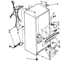 Kenmore 1068364393 cabinet parts diagram