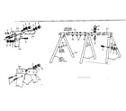 Sears 512725521 a-frame assembly diagram