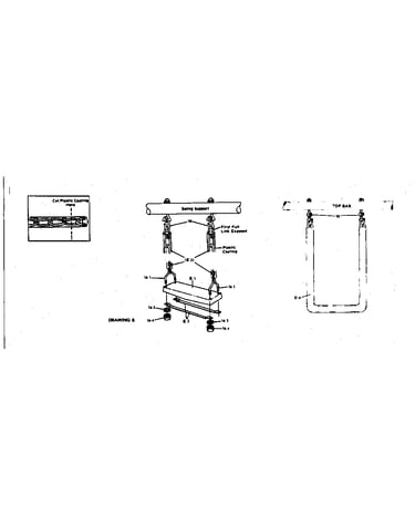 Swing and trapeze assembly